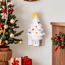 3pcs Of Holiday Christmas Tree Wall Lights, Christmas Decorative Plug-in Night Lights, Wall-mounted, 120V, American Plugs, Suitable for Bedrooms, Corridors, Staircases, Christmas Interior Decoration, Christmas & Christmas Gifts