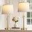 Tall Table Lamps Set Of 2, Modern Golden Table Lamps with White Shade for Living Room, Height Adjustable Nightstand Lamps for Bedroom, 3 Color Temperature Beside Lamps with Pull Chain(Bulbs Included)