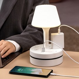 Multi Functional Night Light With Socket, Desk Lamp Socket, Bedroom Bedside Study Light LED Bed Desk Lamp, Book Light, Can Be Directly Used For Mobile Phone Charging, 3 Lights, Freely Adjustable