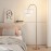 Modern Feather Floor Lamp with Dimmable LED, Elegant Arc Design for Living Room Bedroom Lighting