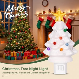Wall-Mounted Christmas Tree Lights for The Holiday Season, Plug-In Night Lights for Decoration, Compatible with 120V American Outlets, Ideal for Bedrooms, Hallways, And Staircases, Perfect for Indoor Christmas Decor, Available in Green, Pink