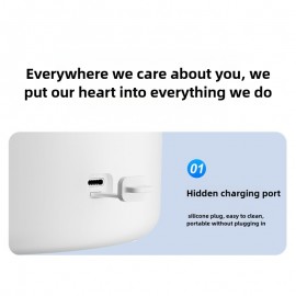 Mini Portable Washing Machine for Deep Cleaning Underwear and Sock with Blue Light, Wireless Charging & USB Power Mini Laundry Cup, Household and Outdoor Use