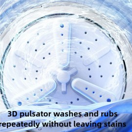 Mini Portable Washing Machine for Deep Cleaning Underwear and Sock with Blue Light, Wireless Charging & USB Power Mini Laundry Cup, Household and Outdoor Use