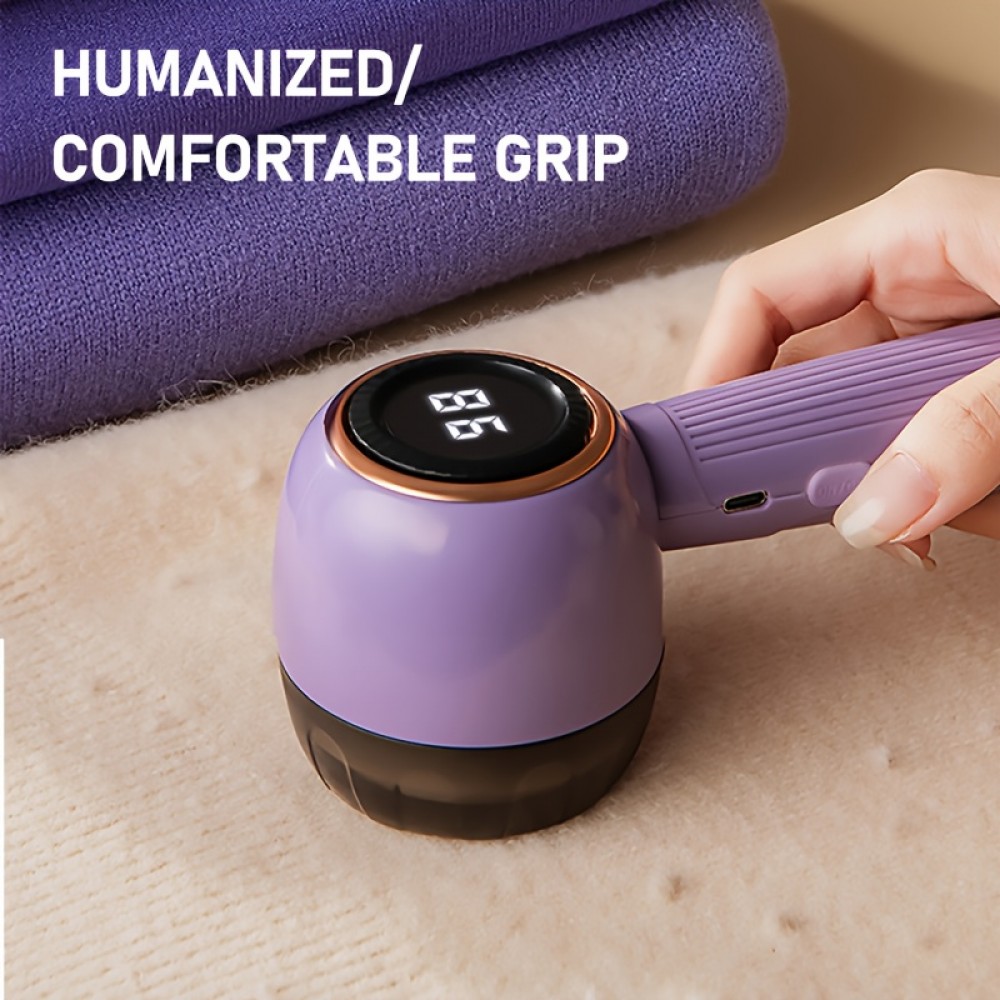 Pom-pilling Trimmer | Powerful Tool for Removing Pom-pilling, Suitable for Sweaters, Coats, Bed Sheets, and Furniture | USB Charging, Rechargeable Battery, Efficient Use, Easy Application
