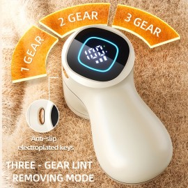 Rechargeable Fabric Shaver with Digital Display | Long-lasting Battery, USB Charging, Ideal for Home and Travel, Perfect Christmas Gift