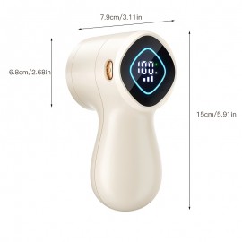 Rechargeable Fabric Shaver with Digital Display | Long-lasting Battery, USB Charging, Ideal for Home and Travel, Perfect Christmas Gift