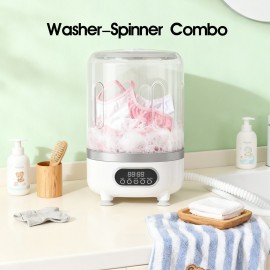 Compact Mini Washer, All-In-One Laundry Solution with Wash And Dry Features, Flexible Drainage System, Full Blue Light Coverage, Ideal for Travel And Dorm Use