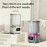 3-in-1 Portable Washing Machine with Spin Basket- Rechargeable Compact Washing Machine, 3 Modes(quick Wash//rotation), 3000mAh Battery and USB Power Supply, LED Display, Suitable for Bras, Underwear, Socks, Delicate Items-(white/purple)