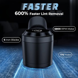 Rechargeable Fabric Shaver with 3-Speed Motor & Fast Type-C Charging - Electric Lint Remover Suitable for Clothes, Furniture, Pet Hair Elimination - Portable Fuzz Shaver with Low Voltage Operation (36V)