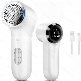 Rechargeable Fabric Shaver with 3-Speed Motor & Fast Type-C Charging - Electric Lint Remover Suitable for Clothes, Furniture, Pet Hair Elimination - Portable Fuzz Shaver with Low Voltage Operation (36V)