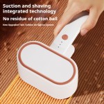 Double-Headed Lint Remover with 12 Stainless Steel Blades, Integrated Vacuum Shaving Design, Three-Speed Modes, Easily Removes Stubborn Lint Without Damaging Clothes, 1200 Mah Battery, Suitable for Clothing, Scarves, Fabric Sofas, And Bedding