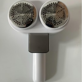 Double-Headed Lint Remover with 12 Stainless Steel Blades, Integrated Vacuum Shaving Design, Three-Speed Modes, Easily Removes Stubborn Lint Without Damaging Clothes, 1200 Mah Battery, Suitable for Clothing, Scarves, Fabric Sofas, And Bedding