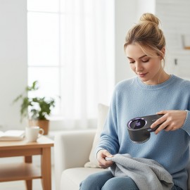 Electric Lint Remover, Lint Remover, and Fabric Trimmer—portable and Easy to Clean, Perfect for Home or Apartment Use. Includes Battery Indicator (an Excellent Christmas Gift)