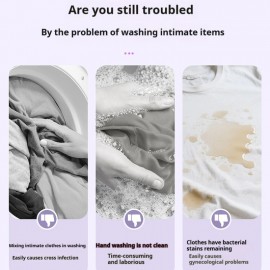 Washing and Drying Mini Washing Machine Large Capacity Wireless Portable Underwear Free Installation Panty Socks, Small Load Washing, Quick Wash Machine, Spacesaving Appliance, Lightweight Washer, USB Powered, Battery, Laundry Device