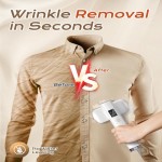 Steamer for Clothes, Portable Handheld Travel Steamer, Clothing Wrinkles Remover for Gament Steam, 1100W Powerful 2 In 1 SteamerIron, 100mL Water Tank Capacity, for 120V Home, Office, Travel