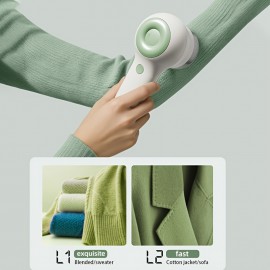 Hair Trimmer Fabric Shaver | 2-Speed Adjustment, Thickened Steel Mesh & Sharp Steel , Strong Suction for Clothes, Sweaters, Cotton Jackets & Sofa, Safe for Expensive Fabrics, Type-C Charging