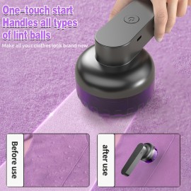 Portable Charging Lint Remover | USB-C Fast Charging with Rechargeable Battery, Effective Fabric Haircutter for Clothes, Furniture, and Carpets - Removes Lint, Bubbles, and Fluffy Stuff - Perfect Gift for Valentine'S Day and Christmas
