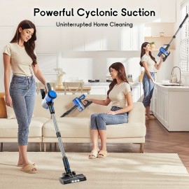 Cord and Cordless Vacuum Cleaner for Home, MAX 70Kpa Stick Vacuums Lightweight, some have with Detachable Battery Display, Max 45Mins Runtime, 8in 1 Handheld Vacuum for Hardfloor & Carpets Pet Hair