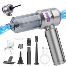 Cordless Handheld Vacuum Cleaner with Strong Suction, Compact Mini Blower, Multifunctional for Suction, Blowing, And Extraction, Effectively Cleans Dust, Hair, And Debris, Suitable for Cars, Homes, Offices, And Pet Cleaning