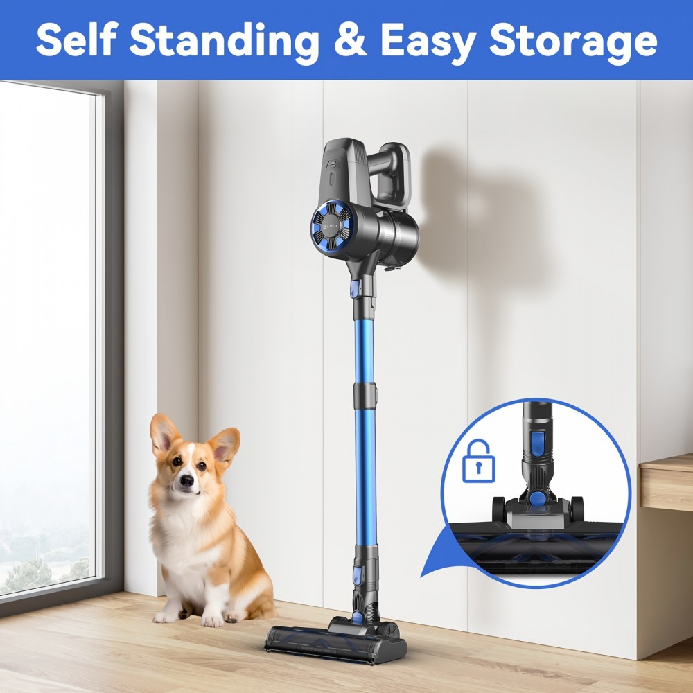 New Cordless Vacuum Gleaner, 58kpa, 6-in-1 Ultra-Lightweight Stick Vacuum with 2200 MAhBattery, 40 Mins Max Runtime, Powerful Vacuum Cleaners, for HomeCarpet & Pet Hair