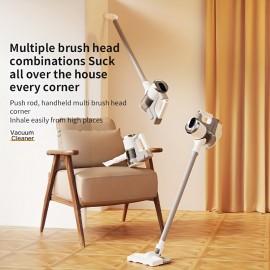 Home pole vacuum cleaner with multiple combing hair suitable for different scene needs, USB charging, high-power wireless vacuum cleaner