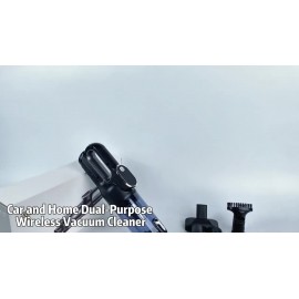 Multi-functional Cordless Handheld Vacuum with brushless motor for powerful suction. USB rechargeable, wireless operation for home/car/office use. Features low noise, LED crevice light, pet hair anti-tangle, and multiple accessories.