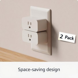 5/2 Smart Wifi Plug Packs (15A) - Includes Real-Time Energy Monitoring, Timer Options & Group Control, Remote Access Via APP, Compatible with Alexa, Google Home, Smartthings, And Home Assistant