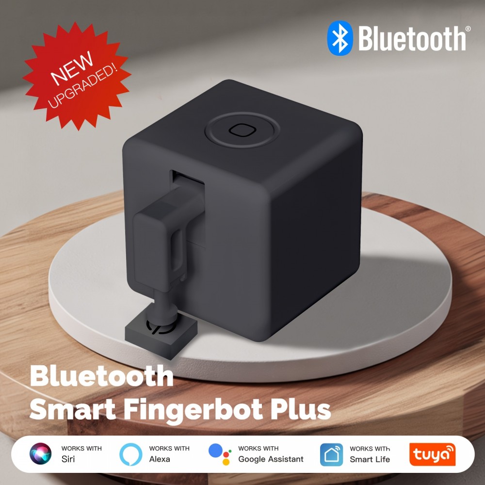 MOES Fingerbot, Wireless, Enabled Automatic Touch Control, Lazy - Friendly, Works With Smart Life App, Alexa, Google Home For Easy Home Automation(1 Black Pack)