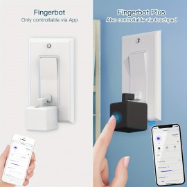 MOES Fingerbot, Wireless, Enabled Automatic Touch Control, Lazy - Friendly, Works With Smart Life App, Alexa, Google Home For Easy Home Automation(1 Black Pack)