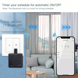 MOES Fingerbot, Wireless, Enabled Automatic Touch Control, Lazy - Friendly, Works With Smart Life App, Alexa, Google Home For Easy Home Automation(1 Black Pack)
