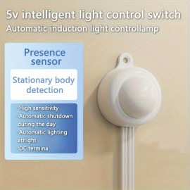 Highly Sensitive PIR Motion Detector Light Switch for DC5 - 24V, Designed for Automatic Infrared Detection, Suitable for Single Color RGB LED Strips