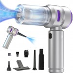 Cordless Handheld Vacuum Cleaner with Strong Suction, Compact Mini Blower, Multifunctional for Suction, Blowing, And Extraction, Effectively Cleans Dust, Hair, And Debris, Suitable for Cars, Homes, Offices, And Pet Cleaning