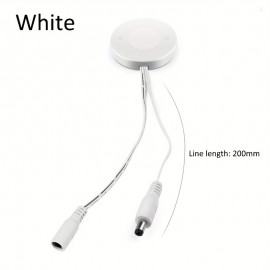 Ultra-Thin In-Ground Touch Sensor Switch DC5-24V 25W with Easy Installation - Hardwired/Powered via Cable for Wood, Acrylic, Stone & LED Lighting - Compatible with Home Systems, Dimmable Lighting Control, No Punching Required